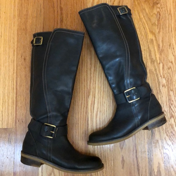 lucky brand tall black boots